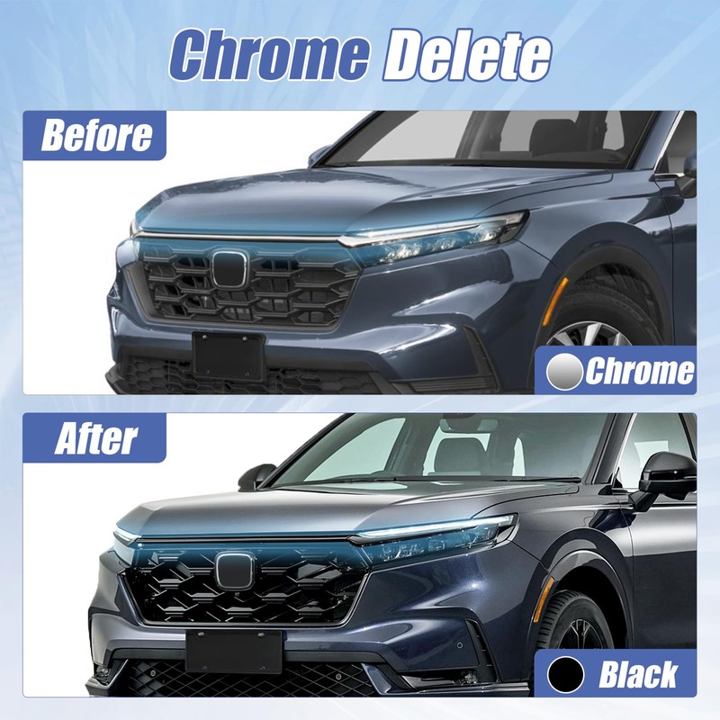Front Grill Black Trim for Honda CRV 2023-2026 Grille Chrome