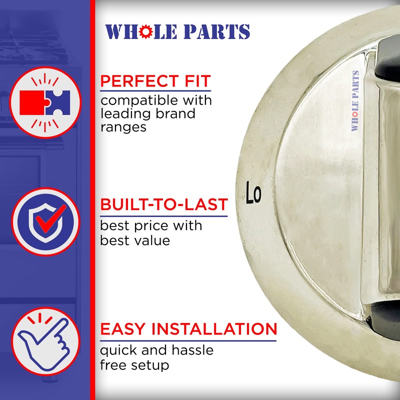 Whole Parts Range Selector Stove Knob Replacement Part # 318602603