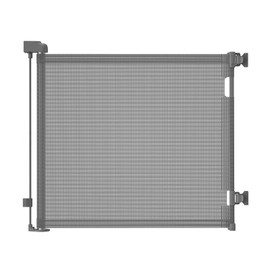 Retractable Baby Gate, Mesh Baby Gate or Mesh Dog Gate, 33" Tall, Extends up to 71" Wide, Child Safety Gate for Doorways, Stairs, Hallways, Indoor/Outdoor (33"x71",Gray)