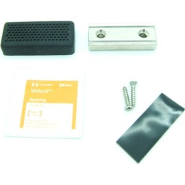 Mini USA Gun Magnet - Car Truck Desk with Soft Rubber Boot Cover, Countersunk Hole with SS Steel Mounting Screws Strong Adhesive Tape Neodymium N52 (2-Pack)