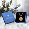DRINSPER Celtic Compass Necklace for Women Men, Travel Protection Pendant