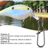 OROOTL Duo Lock Fishing Snaps Fishing Lures Clip Swivel Lock