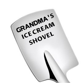 Mothers Day Gifts for Grandma Wife Nana Ice Cream Spoons Shovel for Gaga Nanny Gigi Gift for Nana Grandma Birthday Present for Women Grammy Nonny Square Shovels Gifts from Grandkids