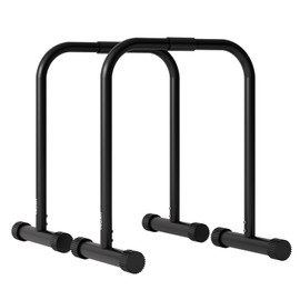 Adjustable Dip Bar, Dip Stand Station, Strength Training Founctional Dip Bar for Home, Portable Dip Bars, Fitness Equipment, Push Up Stand (Black)