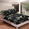 Butterfly Moth Insects Fitted Sheet Queen Size,Bug Beetles Entomological Bed