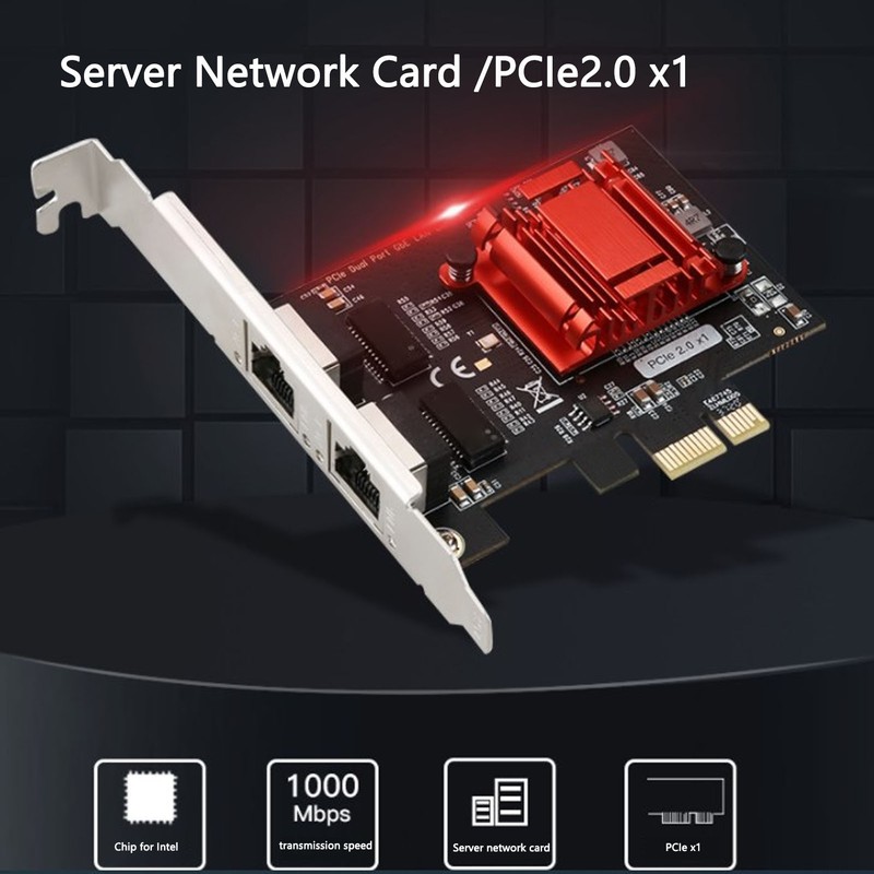 Dual Port PCIe Gigabit Network Card 1000M PCI Express Ethernet