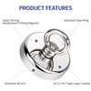Powmag Magnet 245 kg Tensile Force, Neodymium Eyelet Magnet Diameter