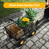 VIVOHOME Heavy Duty 880 Lbs Capacity Mesh Steel Garden Cart