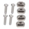 Surfing Accessories Stainless Steel Fin Screw and Plate for Surf