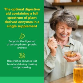 Natural Factors Multienzimas 60 Cápsulas Vegetales Sin Sabor