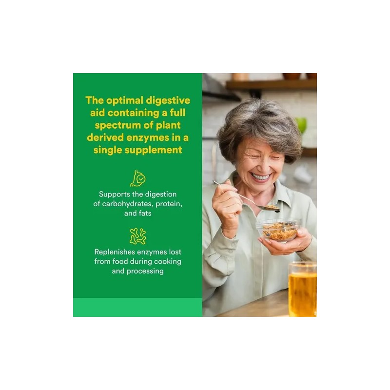 Natural Factors Multienzimas 60 Cápsulas Vegetales Sin Sabor