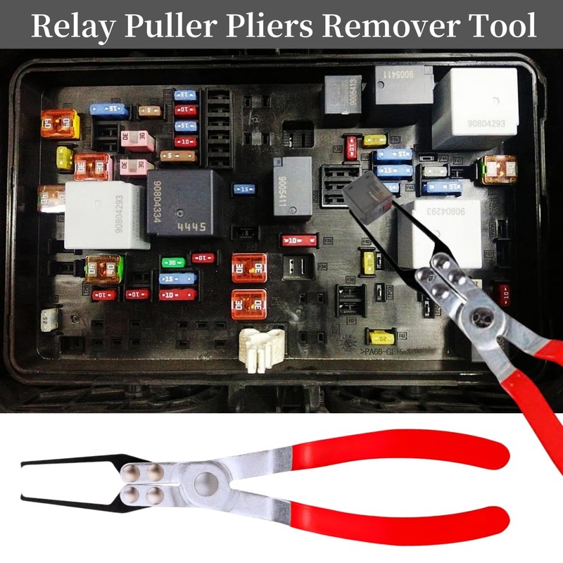 Funayama 4-Pack Relay Puller Pliers, Fuse Puller Pliers, Auto Relay