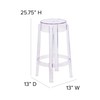 Flash Furniture Laney 25.75'' High Transparent Counter Height Stool