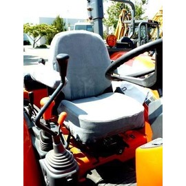 Durafit Seat Covers, KU02 Kubota Tractor M5040/M5060/M6040/M6060/M7040/M7060/M8540/M8560/M9540/M9560 in Comfortable Auto Fabric (V4 Tan Velour)