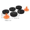7Pcs Drum Felt Pad Kit Black Orange Red Wear Resistant
