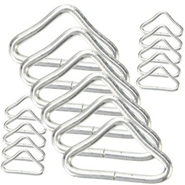 BESPORTBLE Trampoline Pad Replacement 30pcs Professional Trampoline Parts Triangle Buckles Portable Trampoline Rings