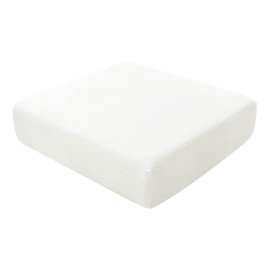 BXFUL Sofa Seat Cushion Covers, Sofa Cushion Slipcovers Stretch Velvet, Couch Cushion Covers Replacement for Individual Cushion with Elastic Fabric (1-Seater,White)