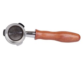 CAPFEI Bottomless Portafilter 51 mm for Casabrews CM5418 with 3 Ears 4 mm Thick and Wooden Handle
