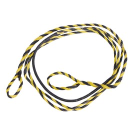 TOPARCHERY 57" Actual Length Mulcolor Flemish Fast Flight Plus Replacement Recurve Bowstring Bow String by Traditional Bow Archery Products (Black & Yellow)