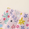 AILONEN Kawaii Cat Shower Curtain for Girls,Printed Pink Flower Cat