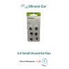 Miracle-Ear 3.0 Sleeves/Eartips Latest Generation Size Small Closed (6 pack)
