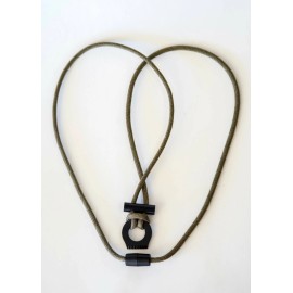 BeRescued Breakaway Fire Starter Necklace With Fish & Fire 550 Paracord Survival Gear - Khaki