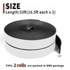 Yotache Foam Strips Adhesive 2 Rolls 1" x1/8", Neoprene Weather