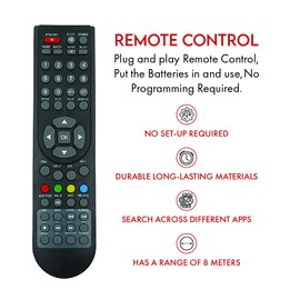 Replacement TV Remote Control For Evotel ELCD3210USB