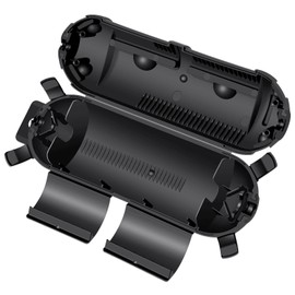 Extension Cord Cover Outdoor, NineLeaf Waterproof Electrical Connection Box IP54, Plug Cover for 12/14/16/18 Gauge Cords, Outdoor Plug Protector for Christmas Lights, Garden Tools,Black,1PK