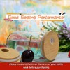 TERESRY 6 Pack Bamboo Lids with Straw Hole, 2.75 Inch/70mm