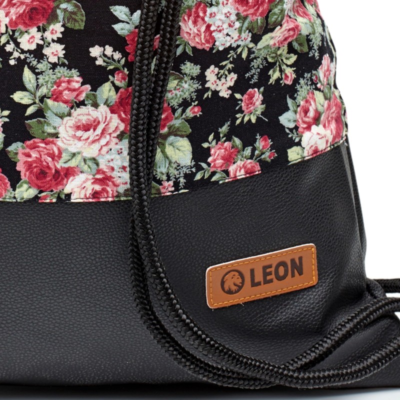 By Bers Leon Gym Bag with Inner Pockets, Zip, Backpack,