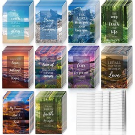 50 Pack Christian Notebooks Prayer Journals Small Pocket Bible Journal Gratitude Journal for Women Men Bible Notebook Scripture Inspirational Notepads for Office School Home (Classic Style)