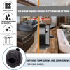YUSOVE Boat 2" Slam Latch Black Plastic,Marine Deck Hatch Door