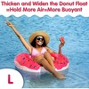 Donut Swim Ring 90cm Inflatable and Durable Design for Fun