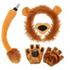 RmKbe 5pcs Animal Lion Costume Set Lion Ears Headband Tail