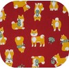 Drawstring Bag, Lined, Japanese Pattern, Shiba Inu Pattern x Arabesque,