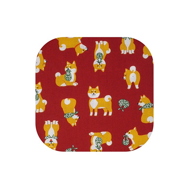 Drawstring Bag, Lined, Japanese Pattern, Shiba Inu Pattern x Arabesque,