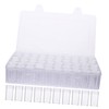 DOITOOL Sturdy Plastic Storage Box 60 Bottles Capacity Tackle Box