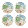 UPware 16 Piece Sea Turtle Melamine Dinnerware Sets, Outdoor Dishes