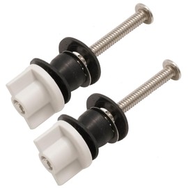 ZUDKSUY 2 Pcs 3.74 Inches Universal Toilet Seat Hinge Bolts Kit, Stainless Steel Toilet Seat Bolts Replacement Kit, Toilet Bolts for Most Toilet Seat