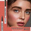 2 PCS Brown Eyebrow Pen and Eyebrow Gel 2-in-1, Brow