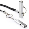 Emergency Survival Whistle Double Tubes Safety Whistles 2 pack with