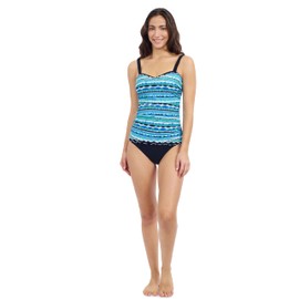 Profile by Gottex Women's Standard Tankini, Blue Multi