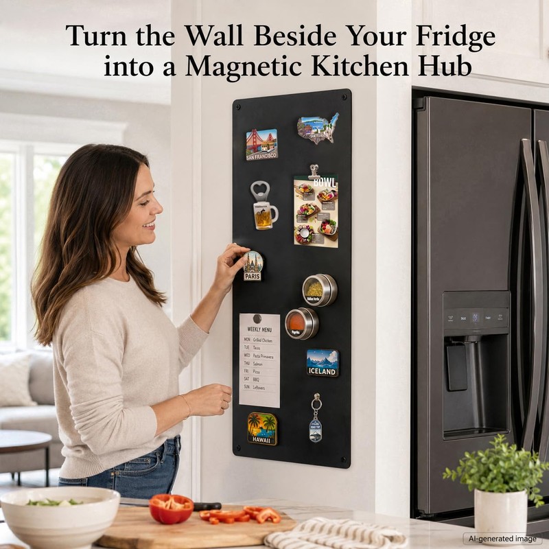 Qiytecno Travel Magnetic Board for Wall: Solution for Non-Magnetic Fridge