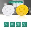 4 Pieces 5 Gallon Bucket Lid with Bucket Lid Opener,Plastic