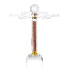 Hanjue Crystal Glass Stemware Rack, Rotates to Hold 6 Wine