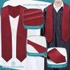 Endea Maroon Graduation Stole - Plain Color, Unisex, 62" Graduation