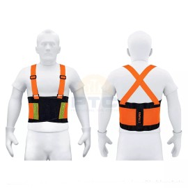 Truper FAJA-SN Orange lumbar belt with high visibility straps, CH