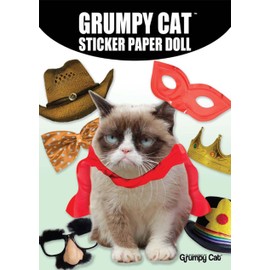 Grumpy Cat Sticker Paper Doll