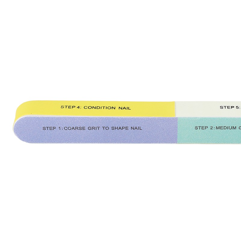 10pcs Nail File Reusable Washable Multi Functional 7 Steps DIY